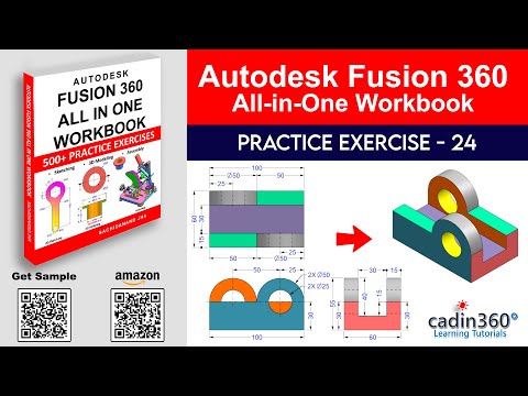 Fusion 360 Tutorial for Beginners – Exercise #24 | 3D Modeling from 2D Drawing - Day 24