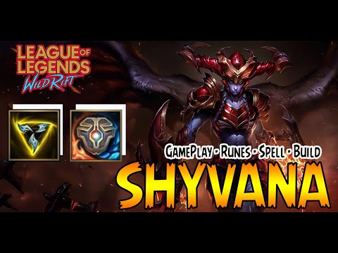 SHYVANA WILD RIFT GUIDE BUILD  TANK KILLER - BUILD - RUNE -SKILL -  GAMEPLAY | League Of Legends