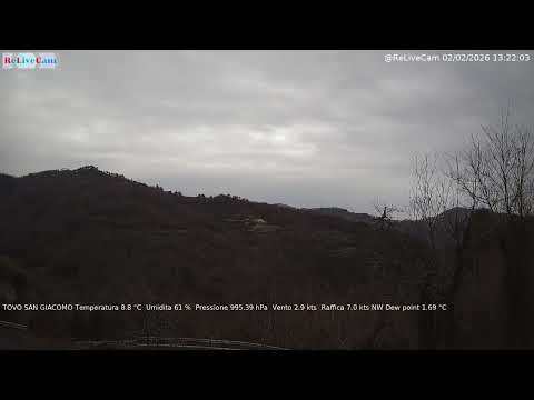 TimeLapse of 02/02/2026 in Tovo San Giacomo (SV) #timelapse #webcam #livecam #italy #landscapes