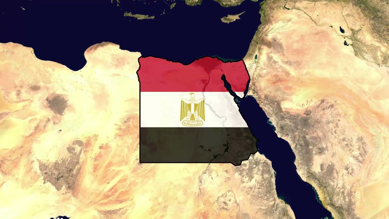 Egypt Flag Map | Free to Use Stock Footage