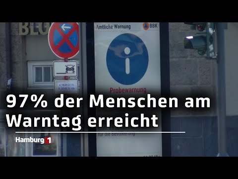 Warntag erfolgreich - 97% der Befragten wurden alarmiert