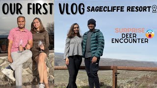 Our First Vlog! | SageCliffe Resort | Surprise Wild Deer Encounter 😱