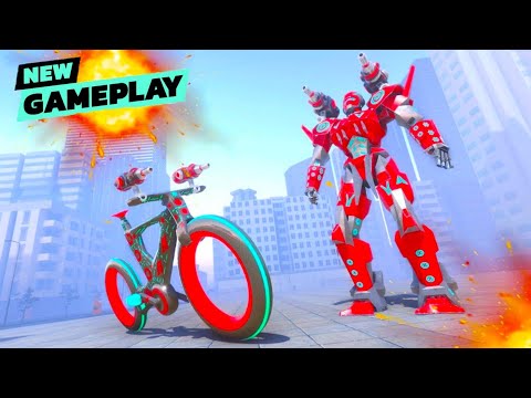 BMX Cycle Robot Gameplay! Multi Robot Transform Wars (Latest Mobile Games)