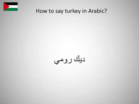 How to say turkey in Arabic?