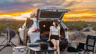 A Night with a Simple & Cozy No-Build Car Camping Setup at the Best Milky Way Spot✨ HipCamp