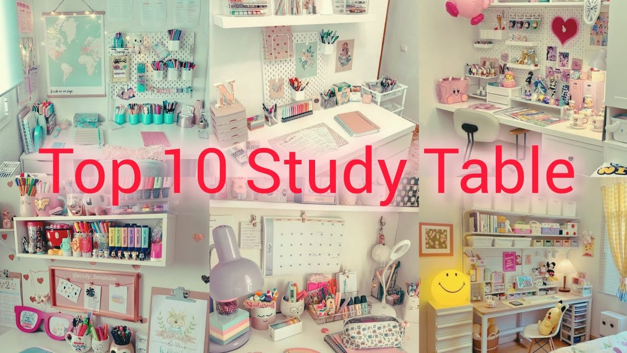 Top 10 Study Table decoration 😍|| decoration ideas 💡||