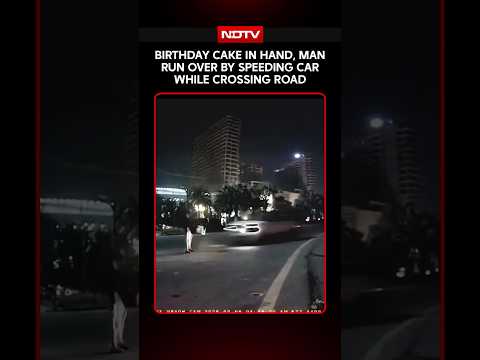 Birthday Cake In Hand, Man Run Over By Speeding Car While Crossing Road
