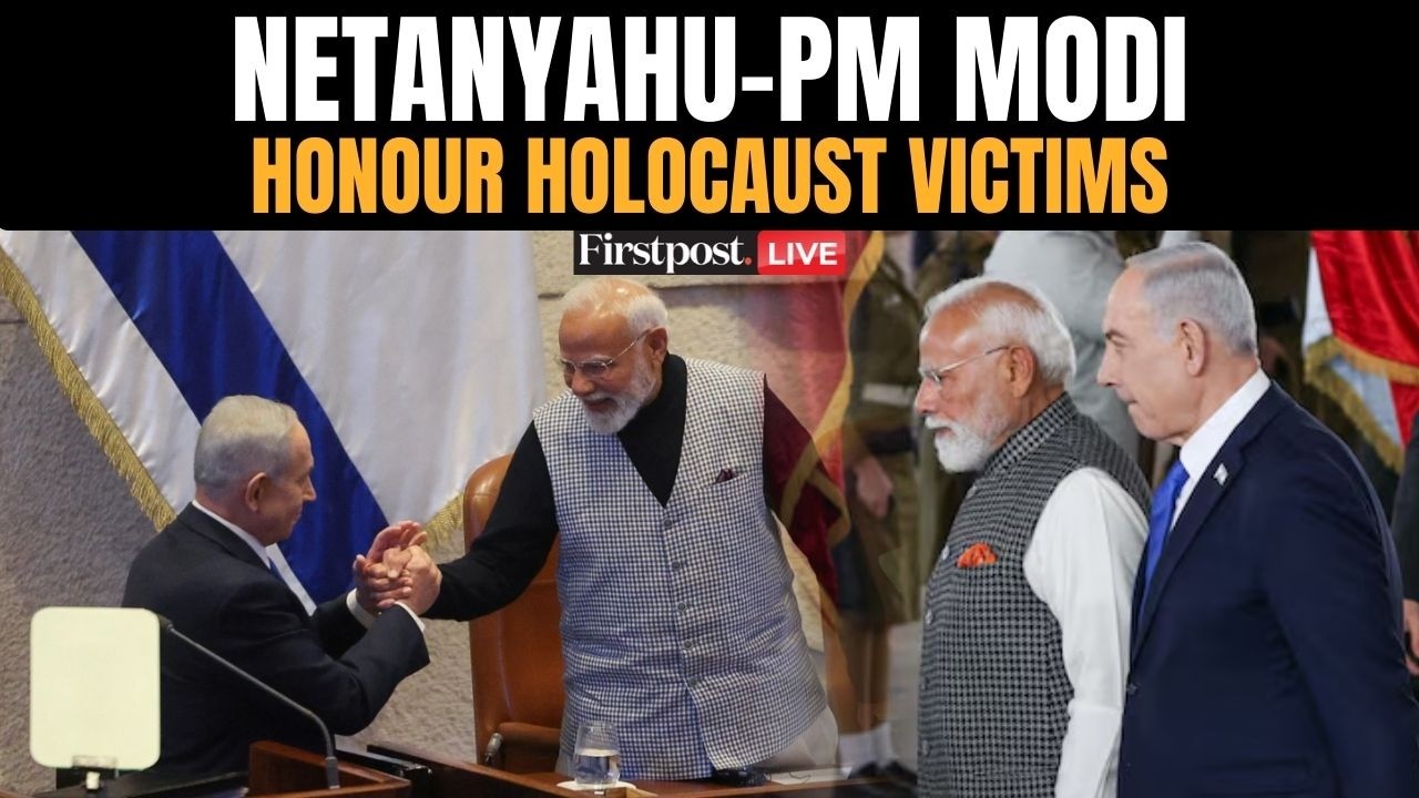 PM Modi in Israel LIVE: Netanyahu & PM Modi Visit Yad Vashem, Pay Tribute at Hall of Remembrance