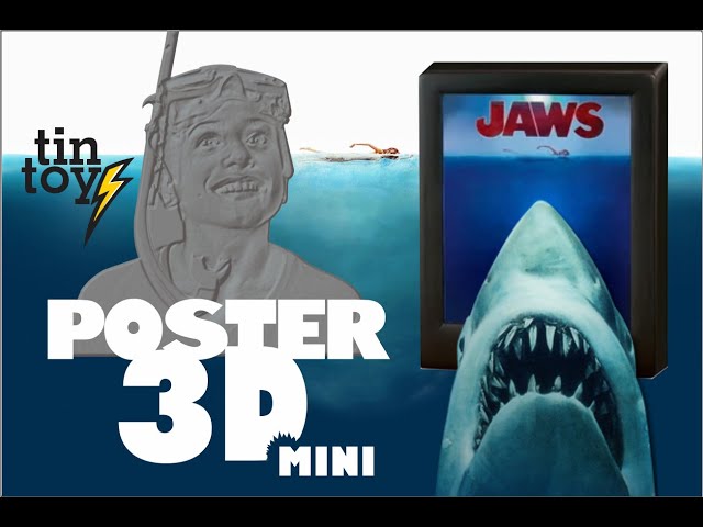 Vídeo relacionado con Grupo Erik Póster Tiburón - Lamina decorativa tiburón/Póster Producto con licencia oficial