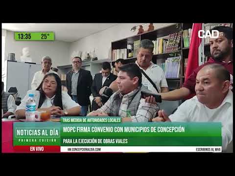 MOPC firma convenio con municipios de Concepción