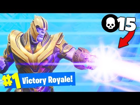 *NEW* THANOS and GAUNTLET Gameplay in Fortnite Battle Royale