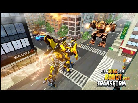 Optimus Prime Multiple Transformation Jet Robot Car Game 2020 | Android Gameplay | Part - 1