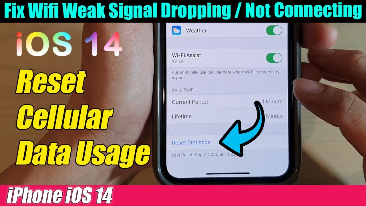 iPhone iOS 14: How to Reset Cellular Data Usage
