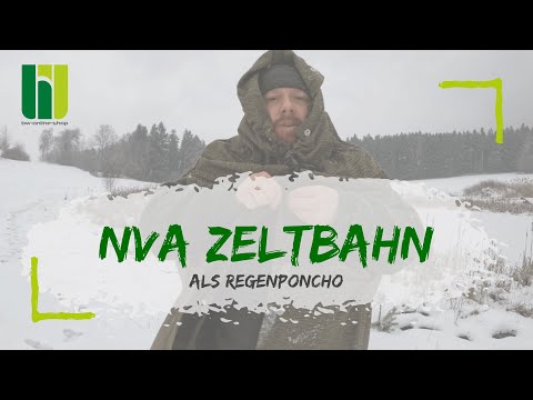 NVA ZELTBAHN - Die Multifunktionale Zeltbahn als Regenponcho