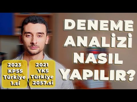 Derece Yaptıracak Deneme Analizi Taktikleri! (2023 KPSS TR 1. Anlatıyor!)