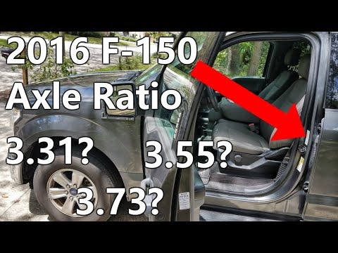 How To Find Axle Ratio 2016 Ford F-150
