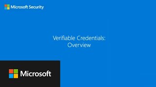 Verifiable Credentials: Overview