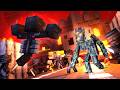 CREAKING VS WITHER Creaking Vs Piglin Army Vs Skeletons Nether Battle Minecraft Movie Animation