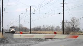 preview picture of video 'Amtrak Keystone Service at Irishtown Rd Near Ronks 12/16/2012'