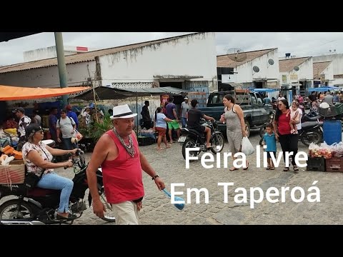 Feira livre de rua em Taperoá Paraíba 