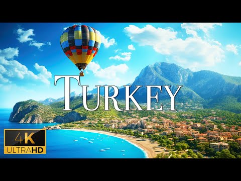 FLYING OVER TURKEY (4K Video UHD) - Relaxing Music With Stunning Beautiful Nature For Stress Relief