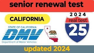 California DMV Written Test 2024 | DMV Senior Written Test 2024 | DMV Renewal For Seniors...