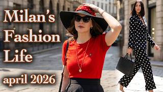 Stunning Italian Street Fashion April 2026. Top Fashion Trends During Milan Design Week