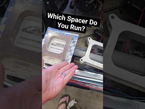 Which Carb Spacer Would You Run? #sbc #chevy #carbspacer #enginebuilder #racecarthings