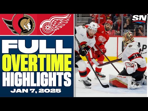 Ottawa Senators at Detroit Red Wings | FULL Overtime Highlights - January 7, 2025