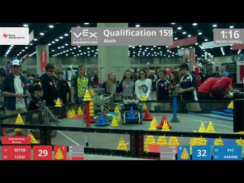 2018 VRC Math Q159 - 9873B 1233F vs 91C 64040B - 107 to 107