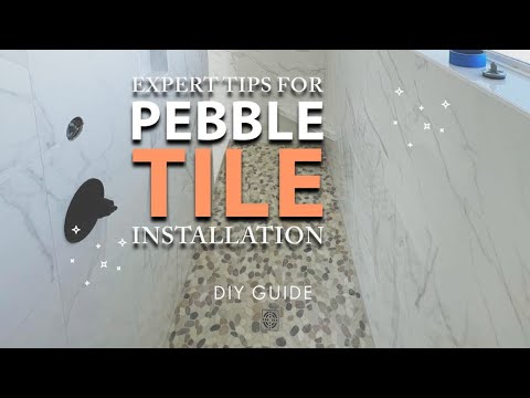 How to lay pebble tile