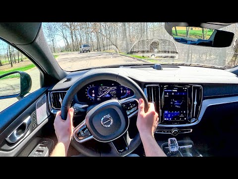 2023 Volvo S60 Recharge Ultimate Black Edition - POV Test Drive (Binaural Audio)