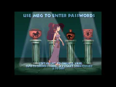 Disney's Hercules Action Game All Level Passwords (Medium, Beginner, Herculean).