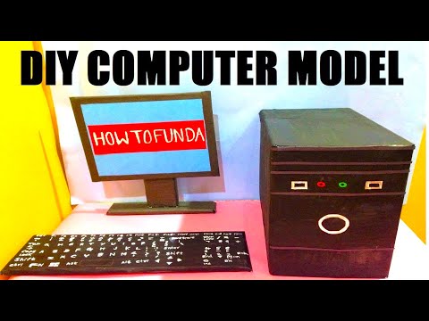 computer model making using cardboard simple and easy diy science exhibition howtofunda