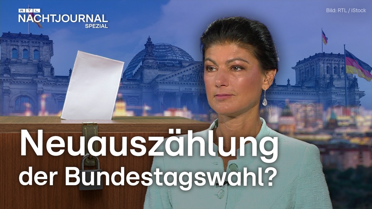 Sahra Wagenknecht über die Bundestagswahl, die AfD und den Ukraine-Krieg | RTL Nachtjournal