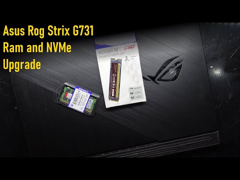 Asus Rog Strix G731 Ram and NVMe Upgrade