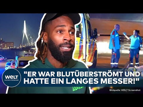 Video Thumbnail: ROTTERDAM: Islamistischer Messerterror! "Da musste ich handeln!" Fitnesstrainer überwältigt Täter!
