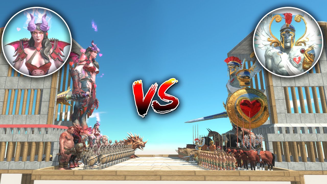 ⚡ スキュベスの女王 vs キング・キューピッド軍団 in アリーナ 🦖 アニマルレボルトバトルシュミレーター 🦕 ARBS