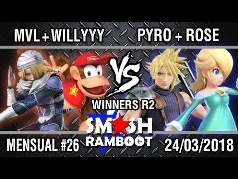 [SmashxRamboot #26] MVL+Willyyy Vs. PYRO+Rose - Winners R.2
