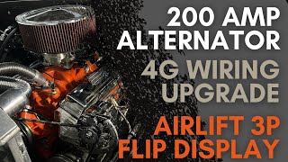 Bagged 66 C10 | 200 Amp Alternator Install, 4G Wiring Upgrade, and Airlift 3P Flip Down Mount
