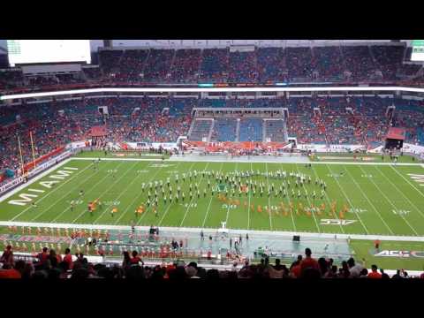 University of Miami Marching Band Tribute to Gloria Esteban 3 Sept 2016