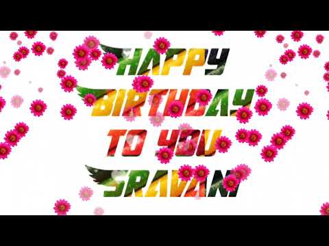 Sravani love Birthday wedding wishes video