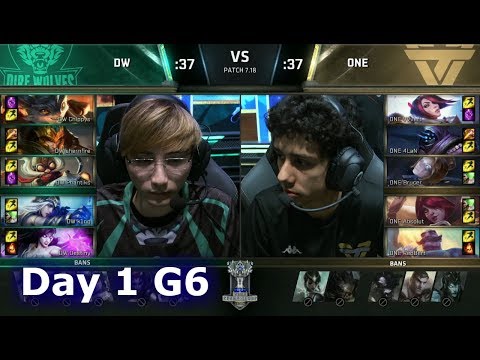 Dire Wolves vs Team oNe eSports | Day 1 of S7 LoL Worlds 2017 Play-in Stage | DW vs ONE G1