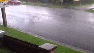 preview picture of video 'Hail Storm In Lithgow, NSW  03:30PM'