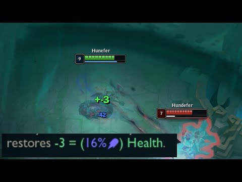 Does Negative Healing exist in League of Legends?
