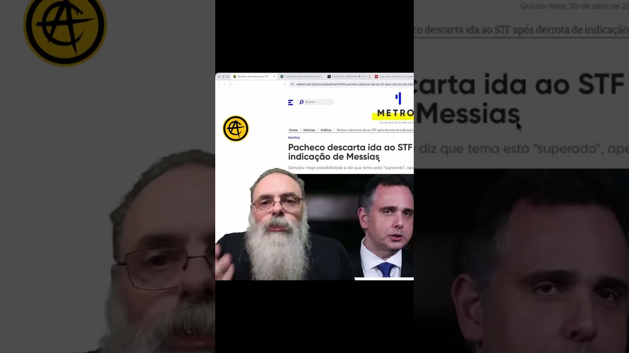 PACHECO diz que NÃO QUER MAIS VAGA no STF