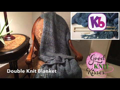 Easy Double Knit Blanket - 28" KB Loom - knit in one piece