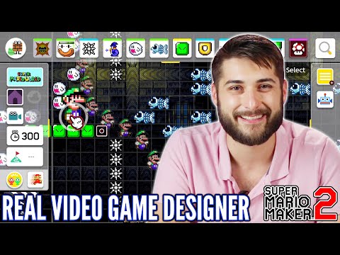 Video Game Designer Creates A Level In Super Mario Maker 2 • Professionals Play