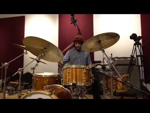 Killer Drum Groove by Keaton Thandi played on Hand-Made Stave Drum made by Philadelphia Drum Company