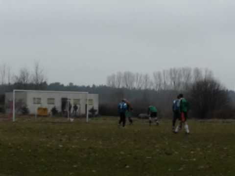 sparing Nysa Trzebiel vs Błękitni Olbrachtów gol na 1:1